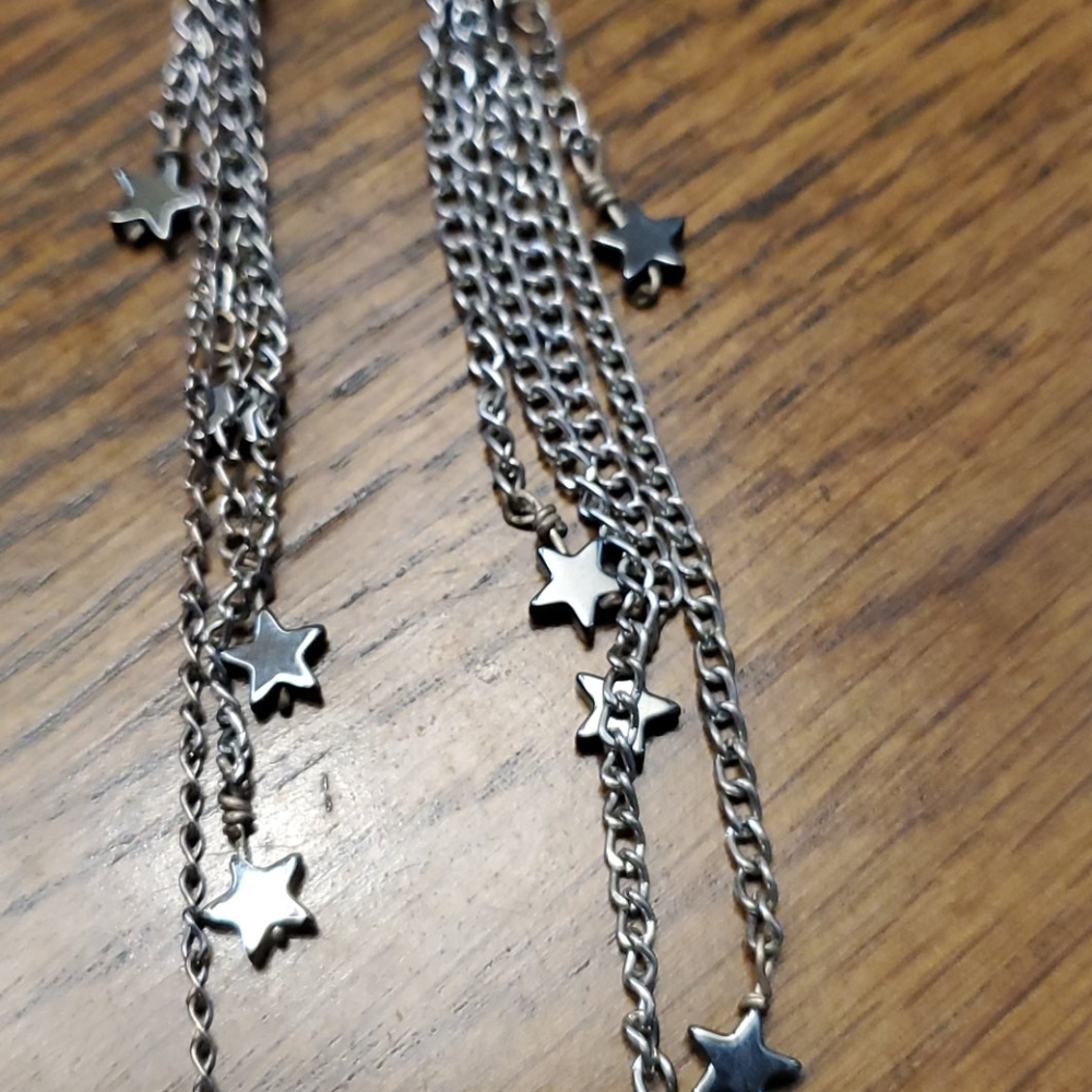 Star dangle earrings - Picture 2 of 2